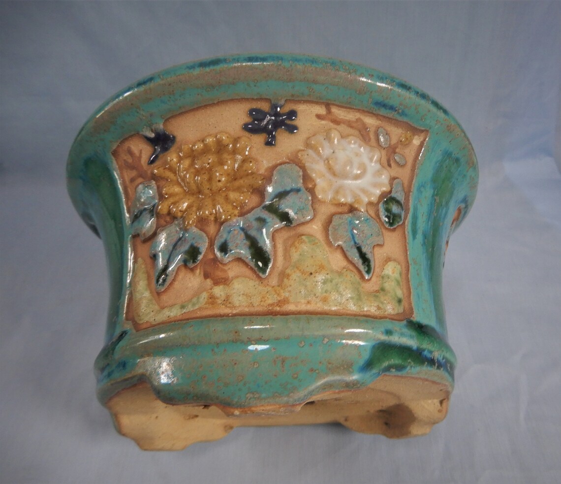 Antique Lingnan bonsai pot circa early 20th Century hand Etsy