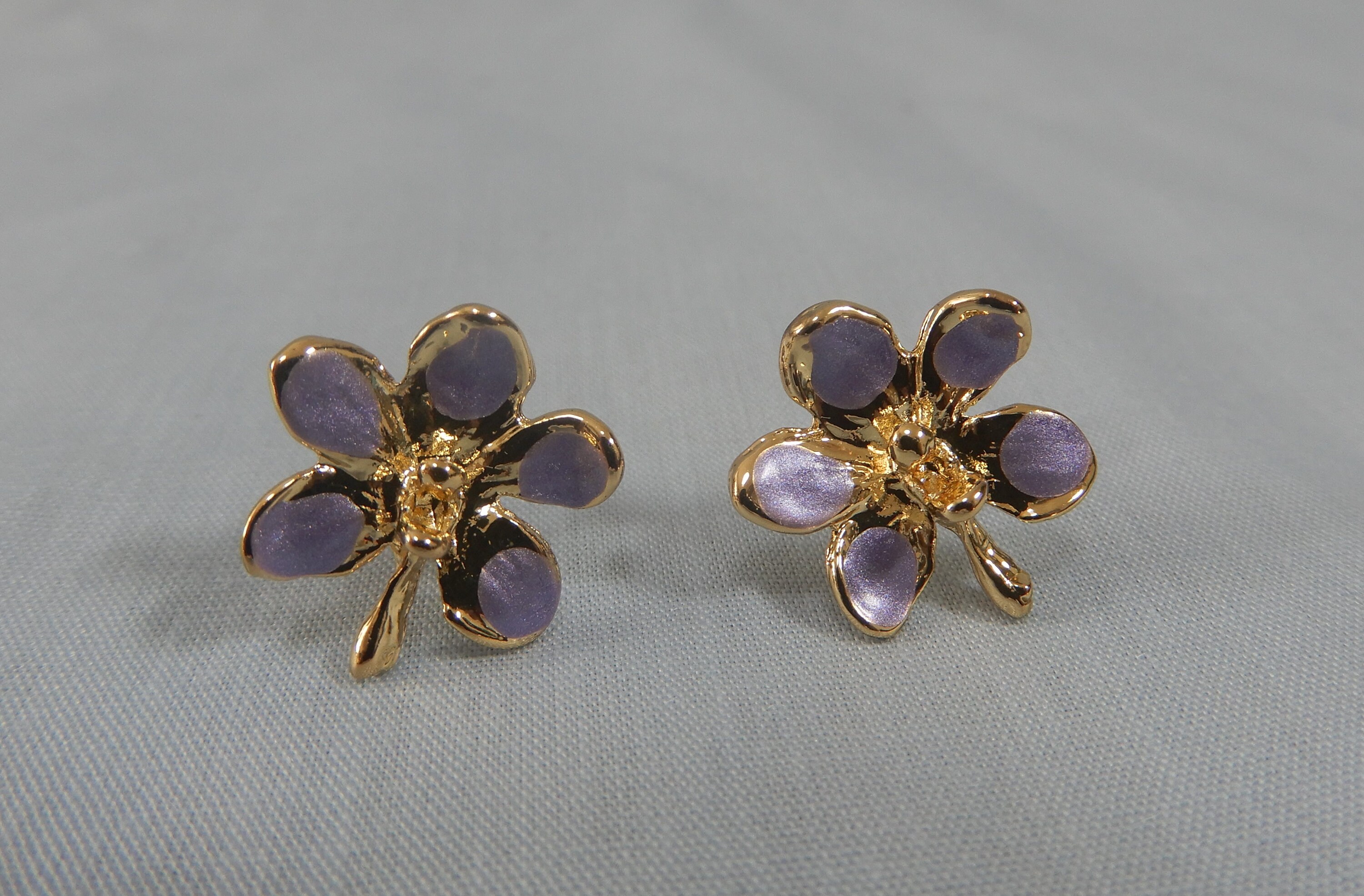 Singapore real orchid 24K gold plated pendant necklace Etsy