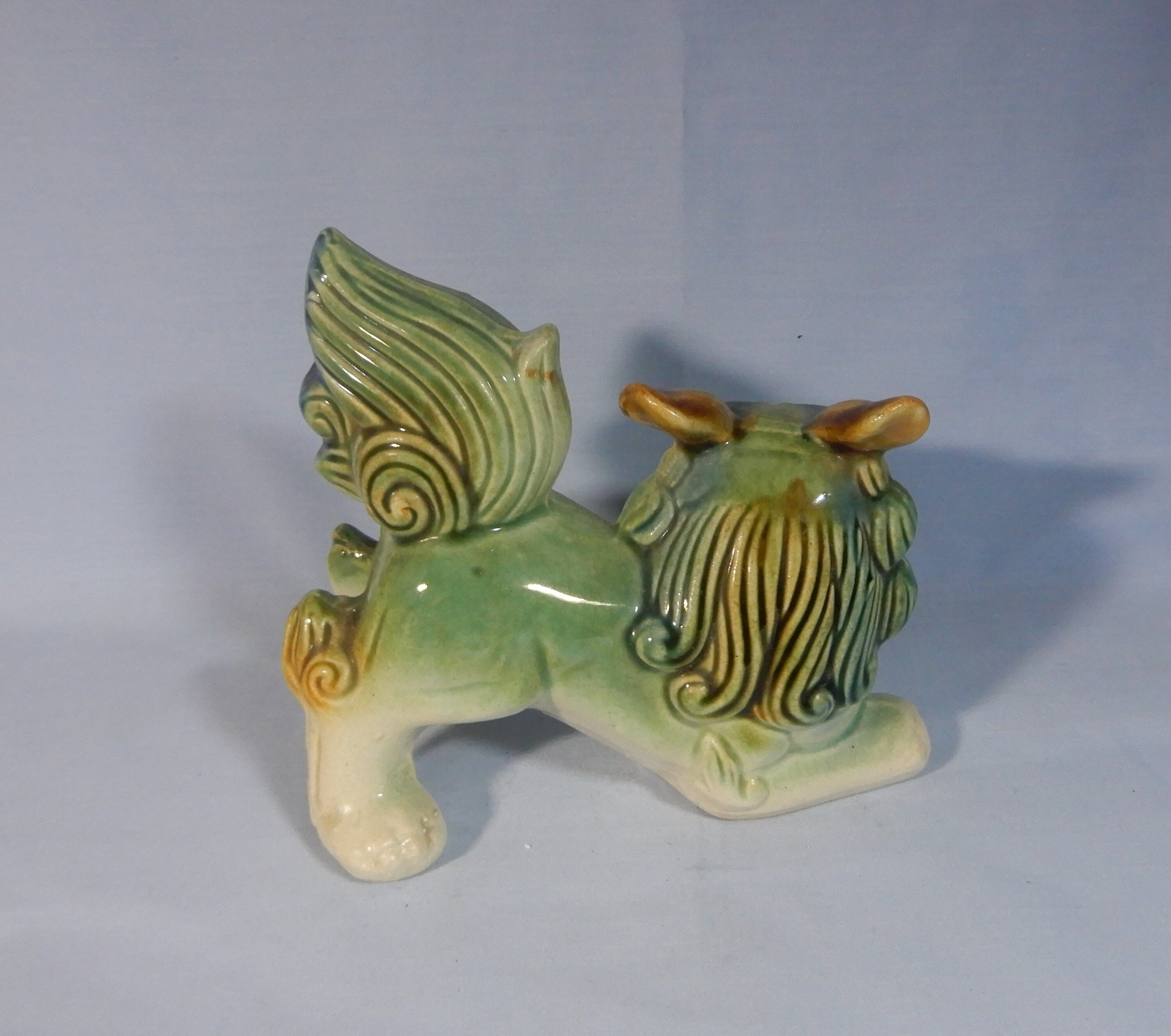 Vintage porcelain foo dogs pair hand crafted painted retired Etsy