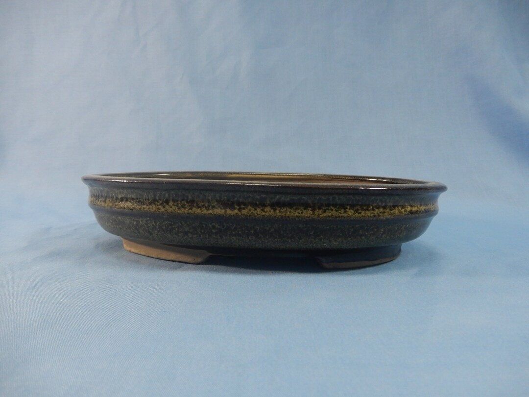 Antque Chinese Suiban Shallow Bonsai Pot Circa Mid 20th Century Retired