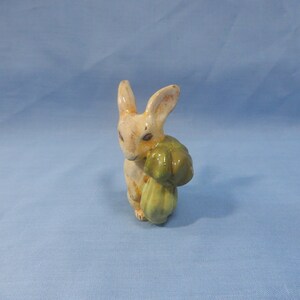 Vintage ceramic rabbit circa mid 20th Century retired rarely seen hand crafted painted unused from old stock