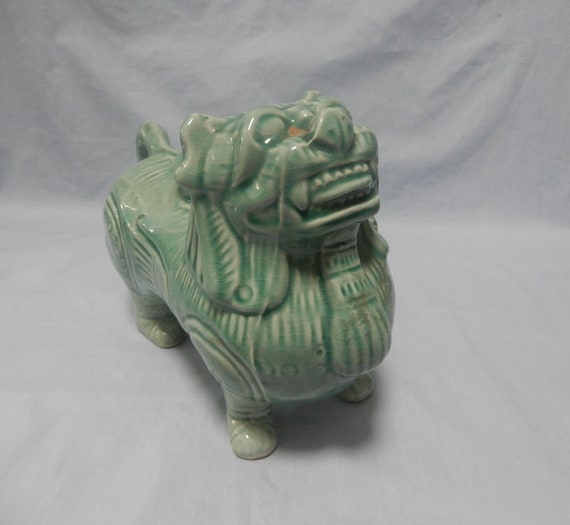 アンティーク磁器製狛犬香炉、希少品、20世紀初頭頃、廃盤品 - Etsy 日本