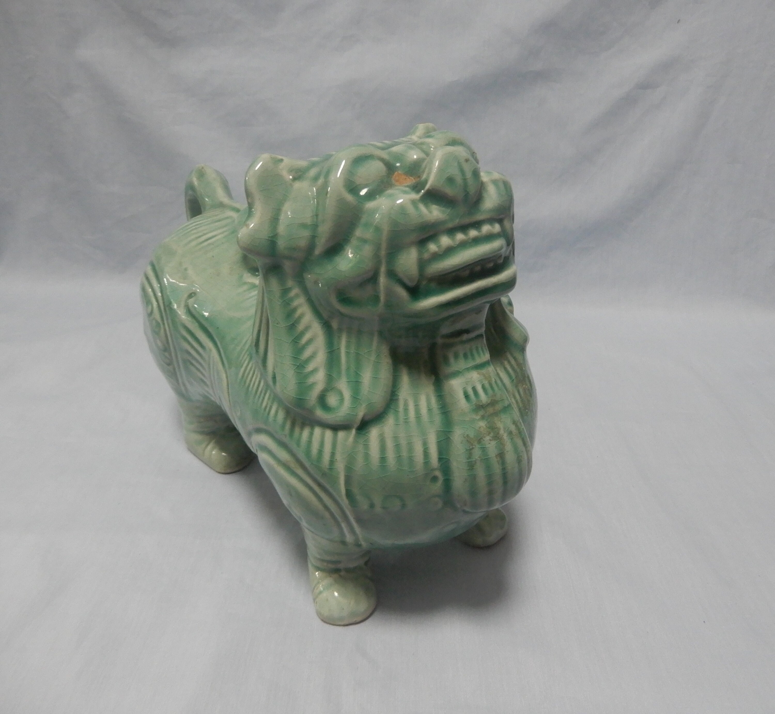 アンティーク磁器製狛犬香炉、希少品、20世紀初頭頃、廃盤品 - Etsy 日本