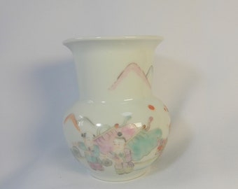 本物の中国アンティーク陶器水差し（酒壺）青絵付け明王朝（17～18世紀