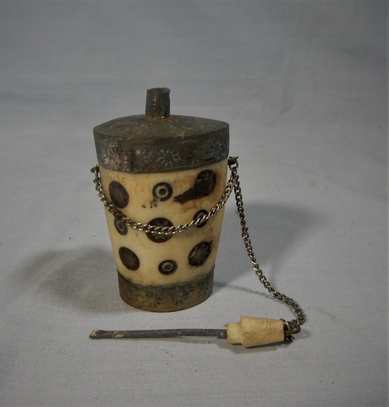 Antique Tibetan Yak Bone Snuff Bottle Circa Early 1900s Hand Etsy