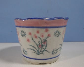 Ceramic flower / bonsai pot glazed ideal small plant
