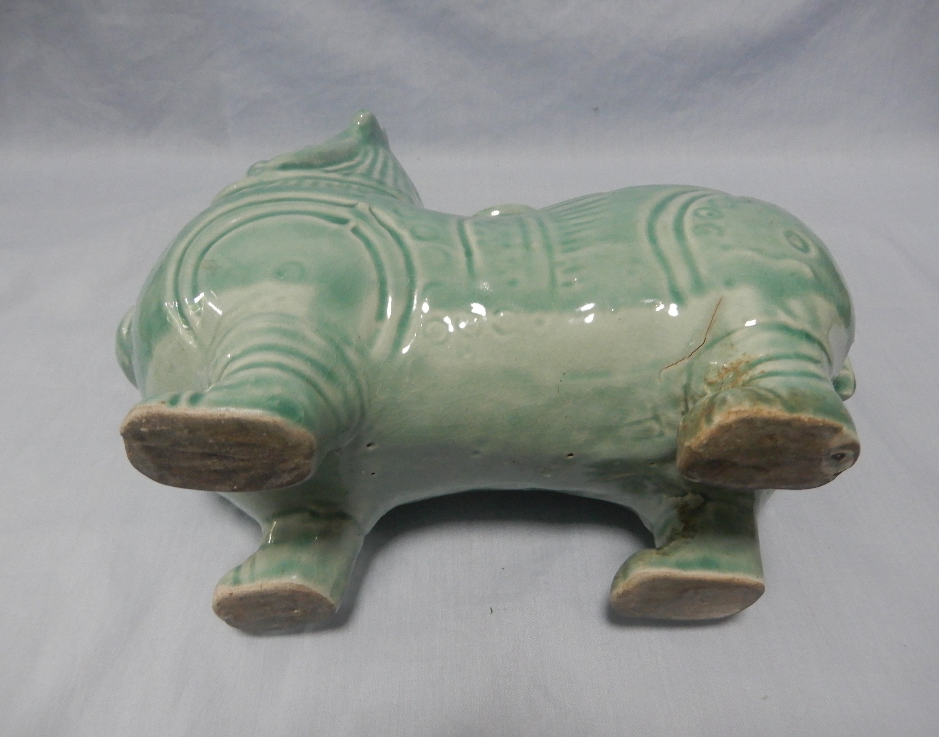 アンティーク磁器製狛犬香炉、希少品、20世紀初頭頃、廃盤品 - Etsy 日本