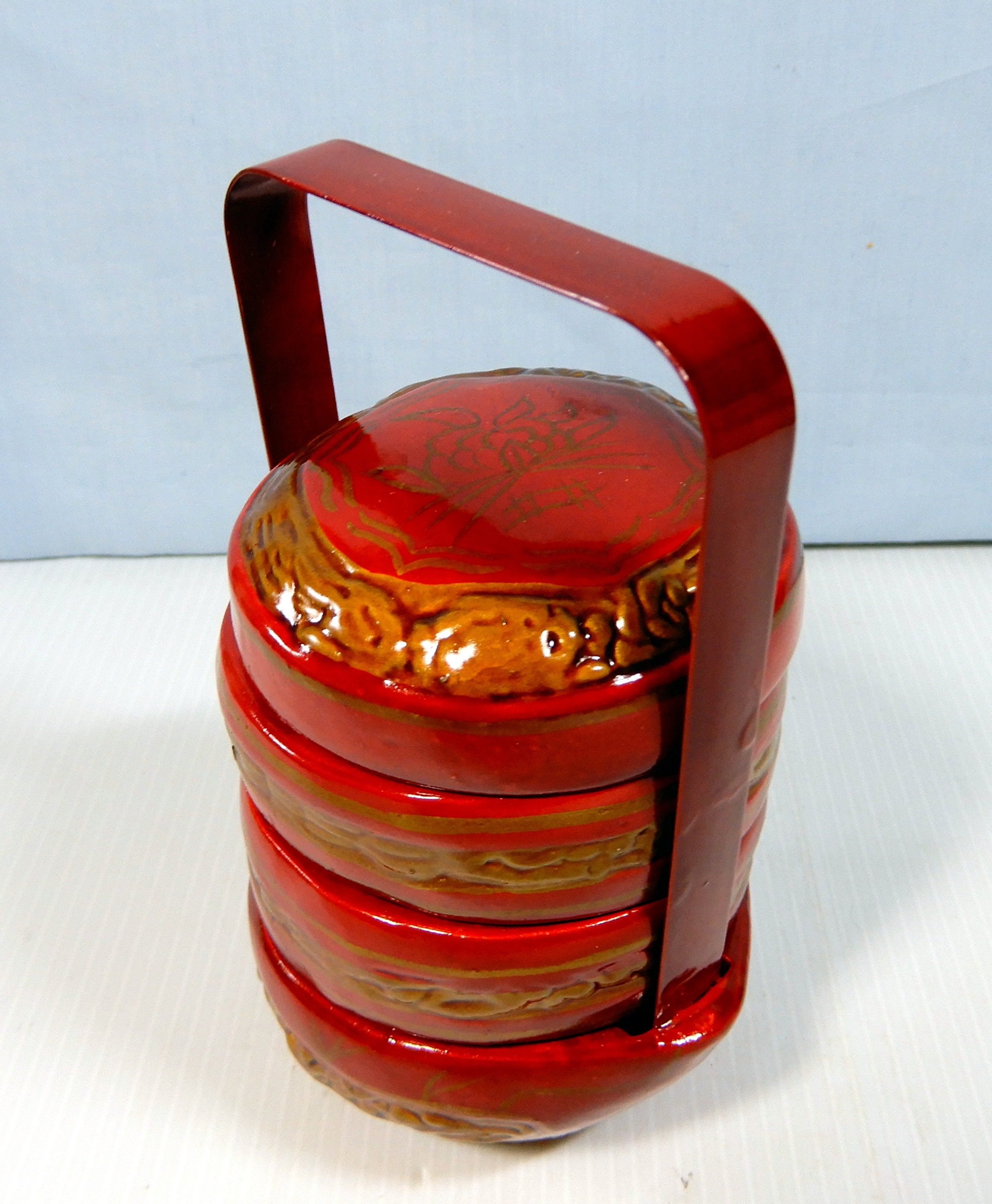 中国50年代輸出漆器セット手描き木製