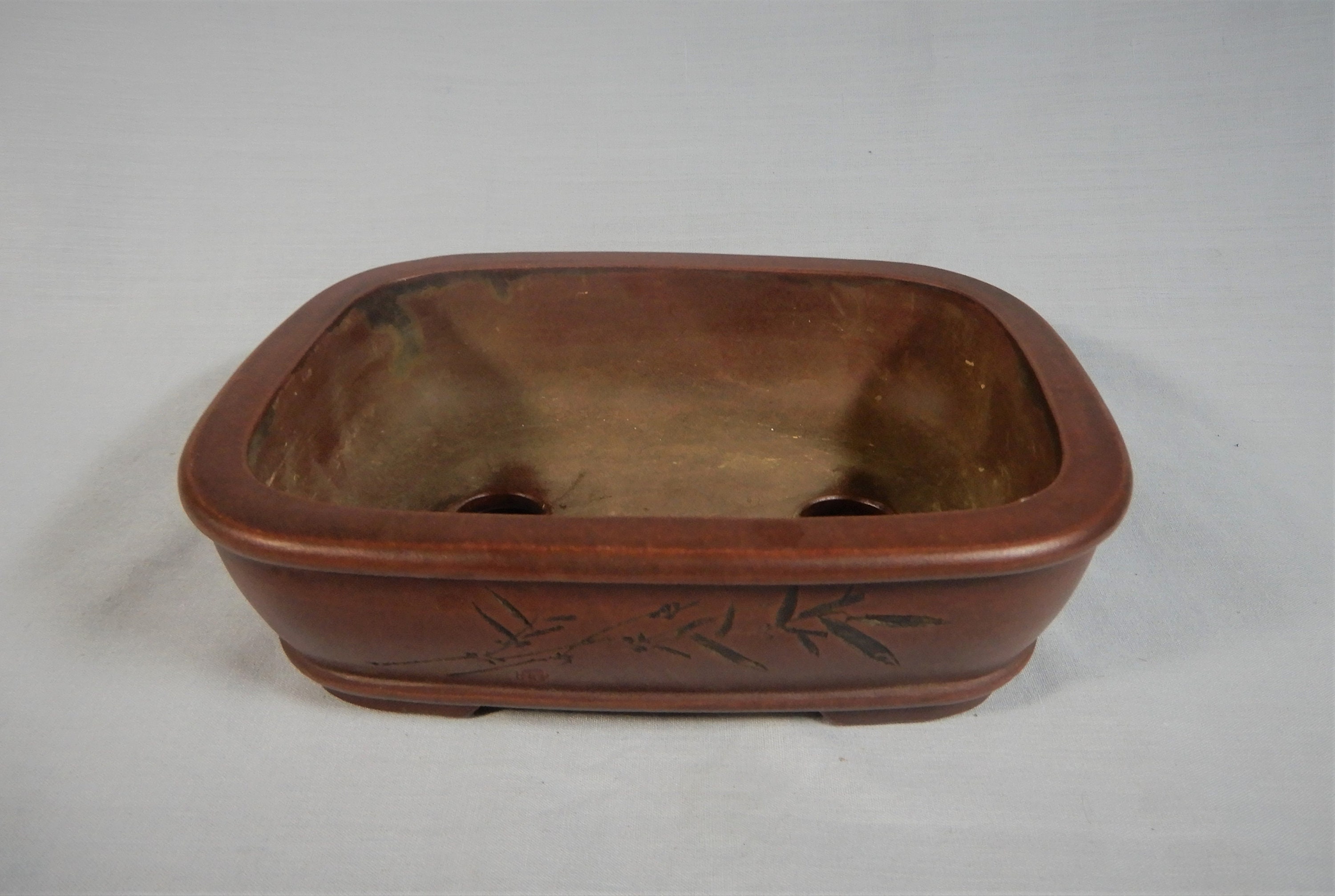 Chinese antique Yixing zisha bonsai pot rare with bamboo Etsy