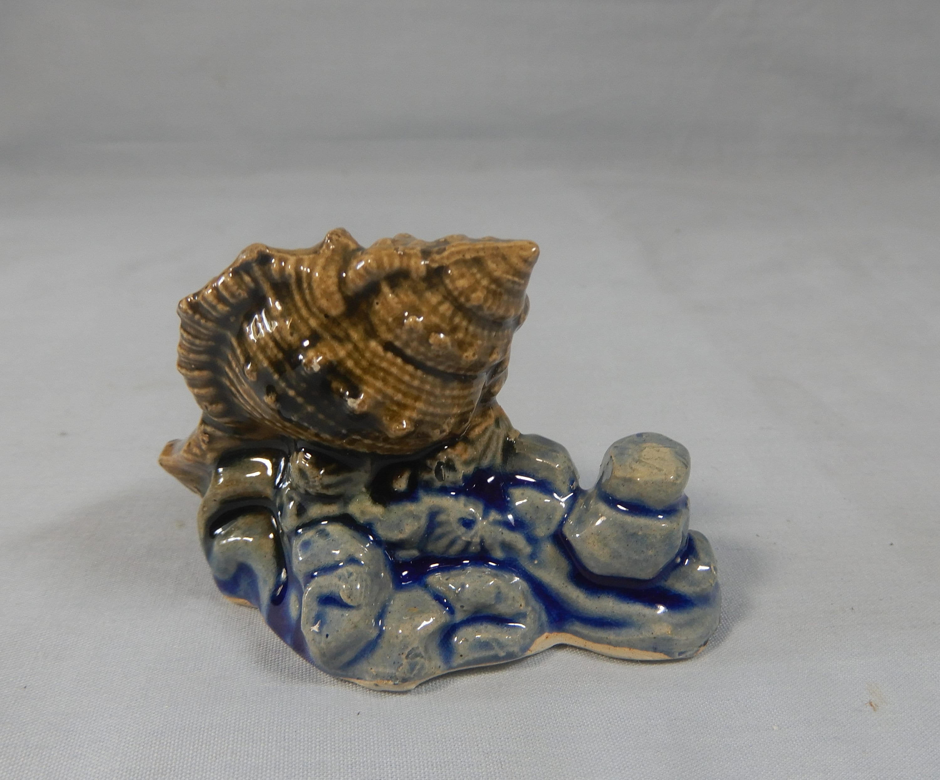 Vintage Ceramic Seashell One Pair Hand Crafted Hand Painted Etsy