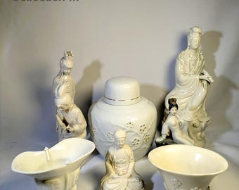Chinese Antique 19th C. Rare Blue White Export Porcelain Wine