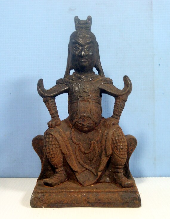 Vintage bronze statue Chinese deity Tibetan seldom seen or | Etsy