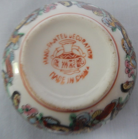 Antique Chinese porcelain jewelry trinket box but… - image 6
