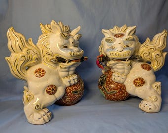 ヴィンテージ九谷焼ティーセット：芸者モチーフのティーポット