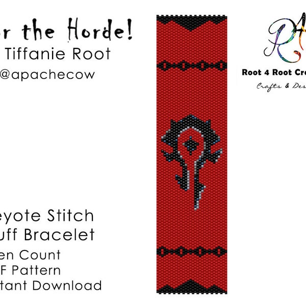 For the Horde! Peyote Stitch Bracelet Pattern
