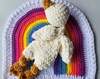 Bundle - Mini Goose Snuggler & Rainbow Lovey