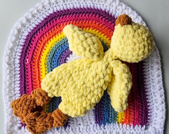 Bundle - Mini Chick Snuggler & Rainbow Lovey