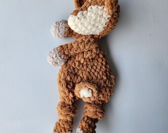 Mini Fawn Knotted Lovey Snuggler