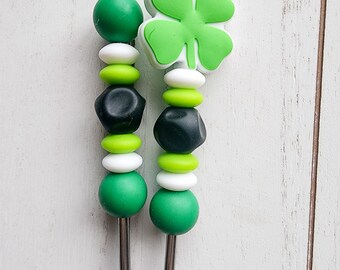 Shamrock Amigurumi Sticks
