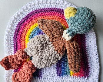 Bundle - Mini Mallard Snuggler & Rainbow Lovey