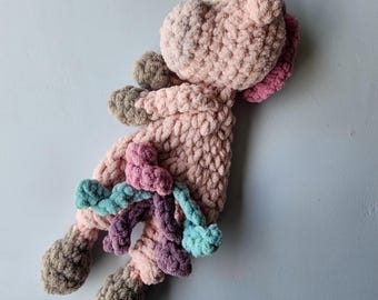 Mini Unicorn Knotted Lovey Snuggler