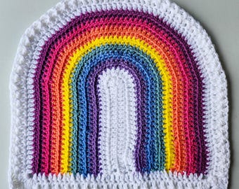 Rainbow Lovey Blanket - Bright Rainbow