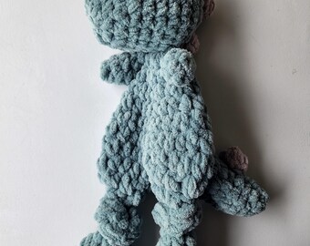 Mini Dino Knotted Lovey Snuggler