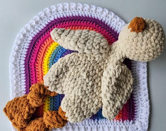 Bundle - Mini Chick Snuggler & Rainbow Lovey