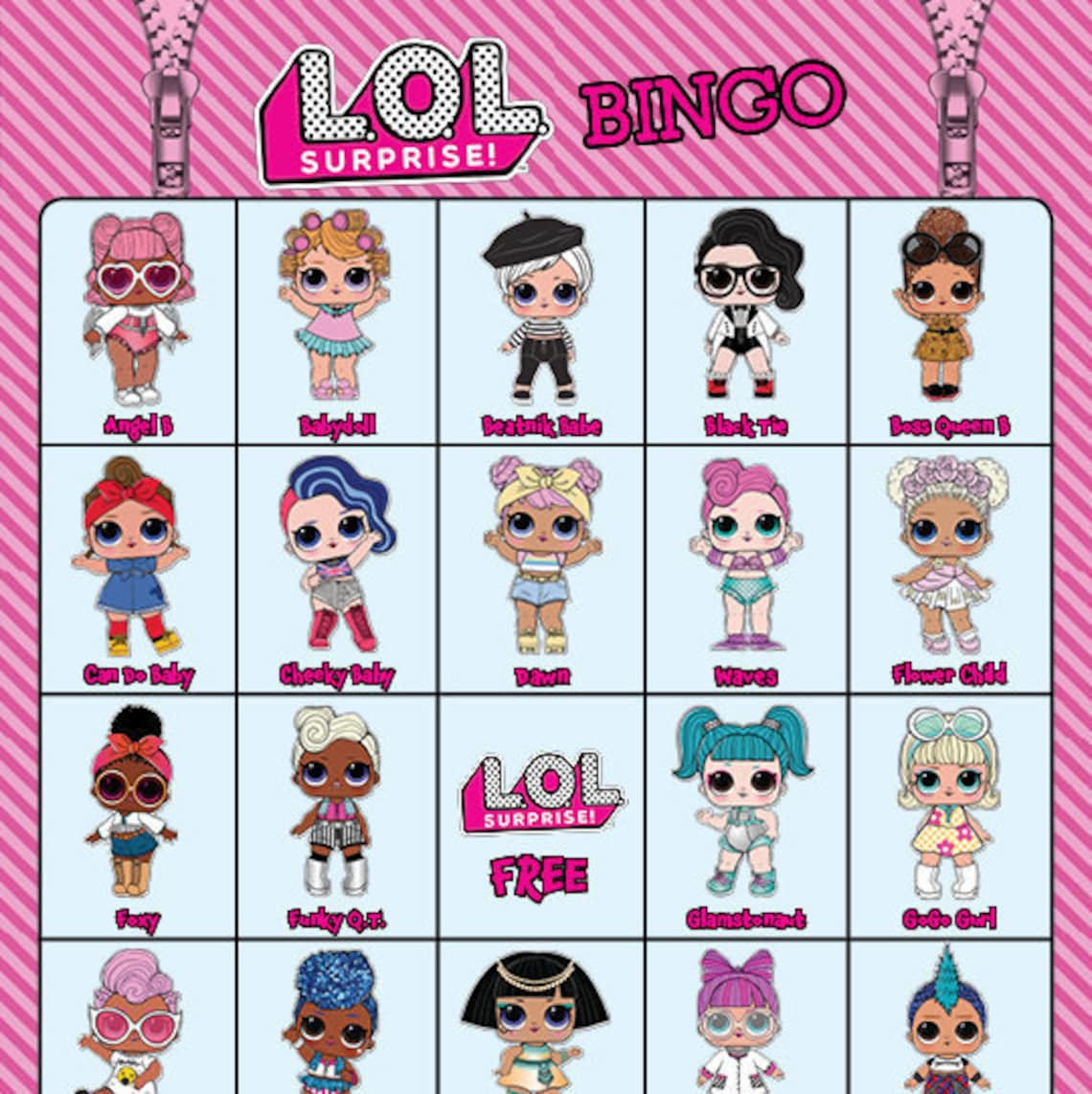 Lol Surprise Bingo Printable Download