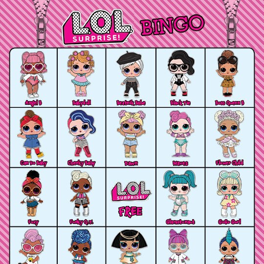 LOL Surprise Doll Bingo Digital Download Includes 12 bingo | Etsy