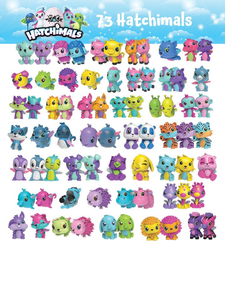 Hatchimals 73 digital clipart images Transparent | Etsy