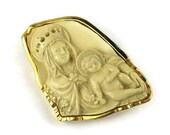 Catholic Cameo Brooch