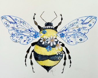 Bumble Bee Art Print