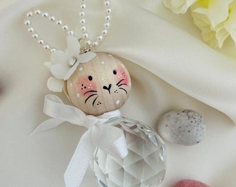 Lolli and Shell Pearl and Bow Bunny fairy Easter bunny Easter decoration