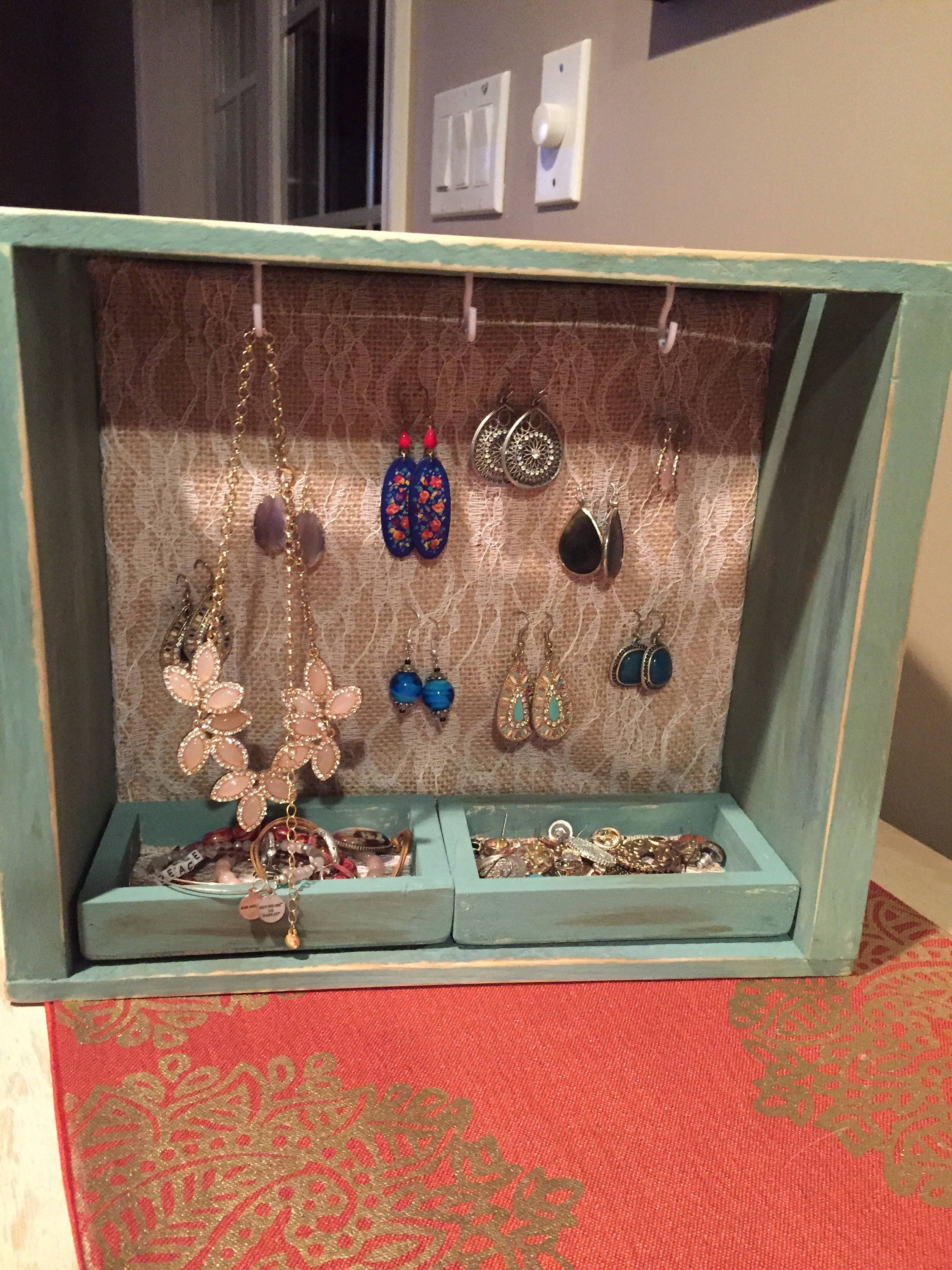 Buy Rustic Vintage Hanging Jewelry Box Online in India Etsy