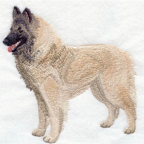 Belgian Tervuren Embroidered Hand Towel, Custom, Gift, Personalized