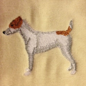 Jack Russell, Parsons Russell Terrier Embroidered Hand Towel, Custom, Gift, Personalized