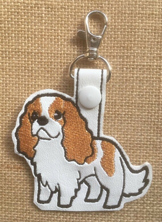 Dog Photo Keyring Keyfob Key Ring Cavalier King Charles Spaniel Ruby