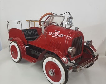 Fire Truck Pedal Car Etsy
