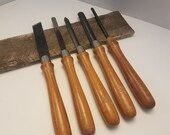 Antique Shopsmith wood turning chisel set