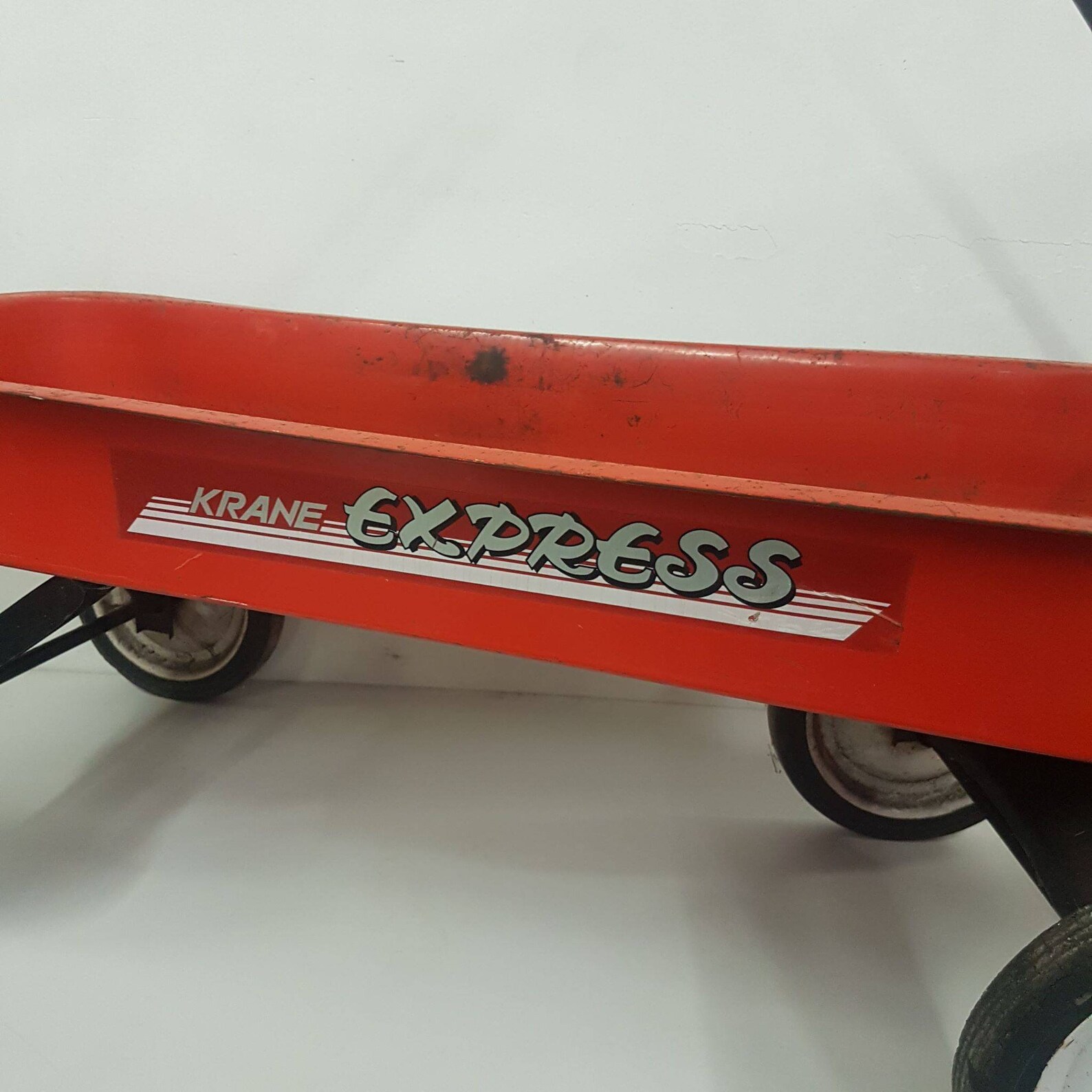 Children's Red Wagon Krane Express Metal Vintage Toys Etsy