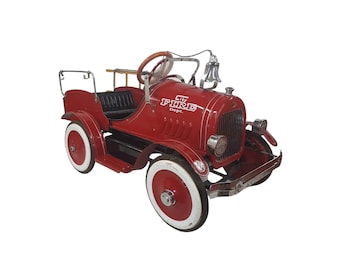 Details about   Fire Engine Truck Pedal Car "Too Small For A Child Ride On" Miniature Metal Body 