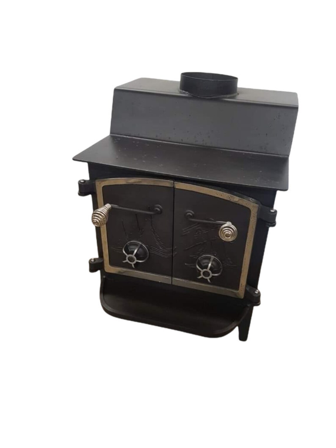 Grandma Bear Fisher Wood Stove With Nickle Trim Etsy