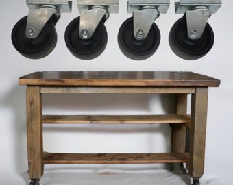 Industrial Casters Kitchen Island Work Bench Wheels