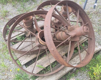 100 yr Old Portable Steam Engine Wheels
