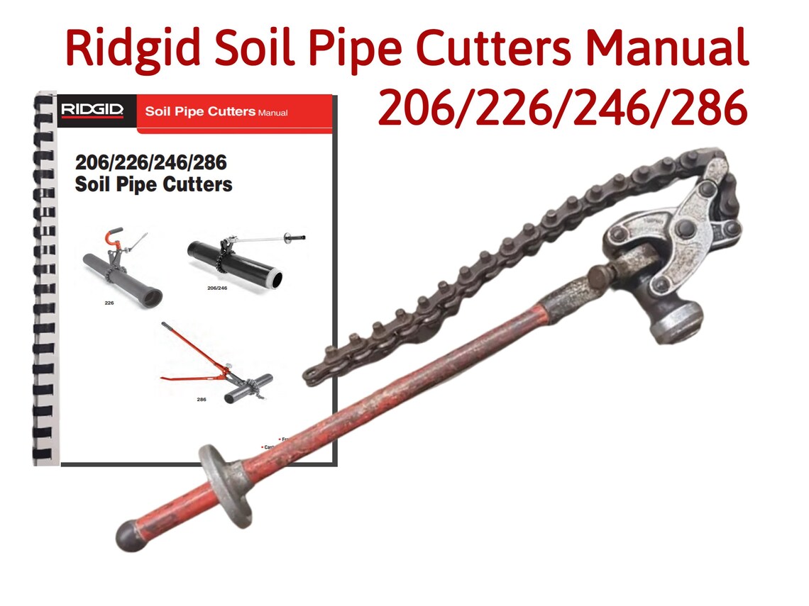 Ridgid Soil Pipe Cutter Ridgid 206 Etsy