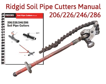 Ridgid 206 2024 soil pipe cutter