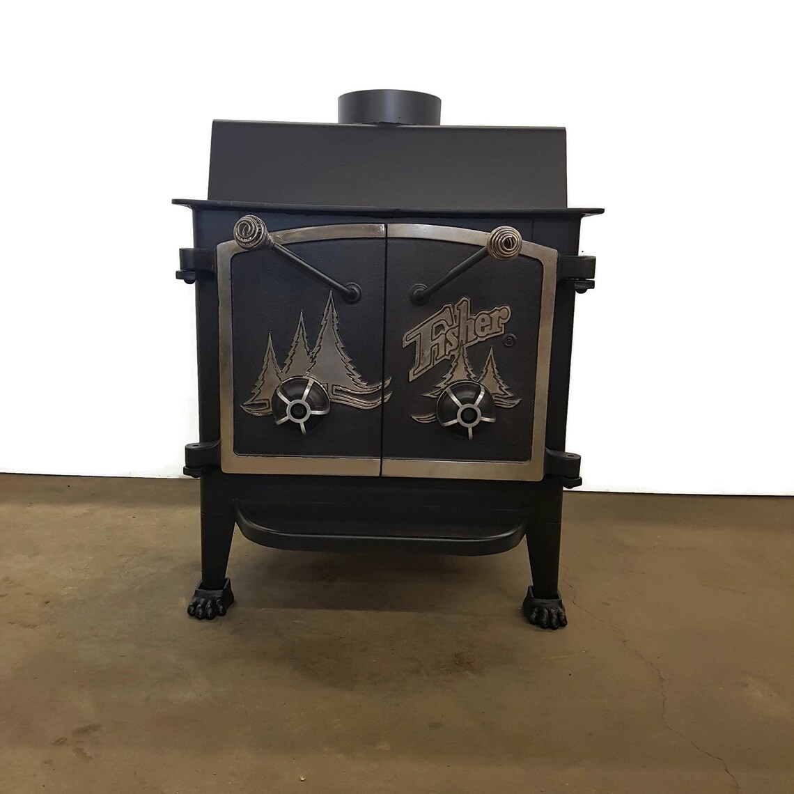 Rare Grandma Bear Fisher Wood Stove Etsy