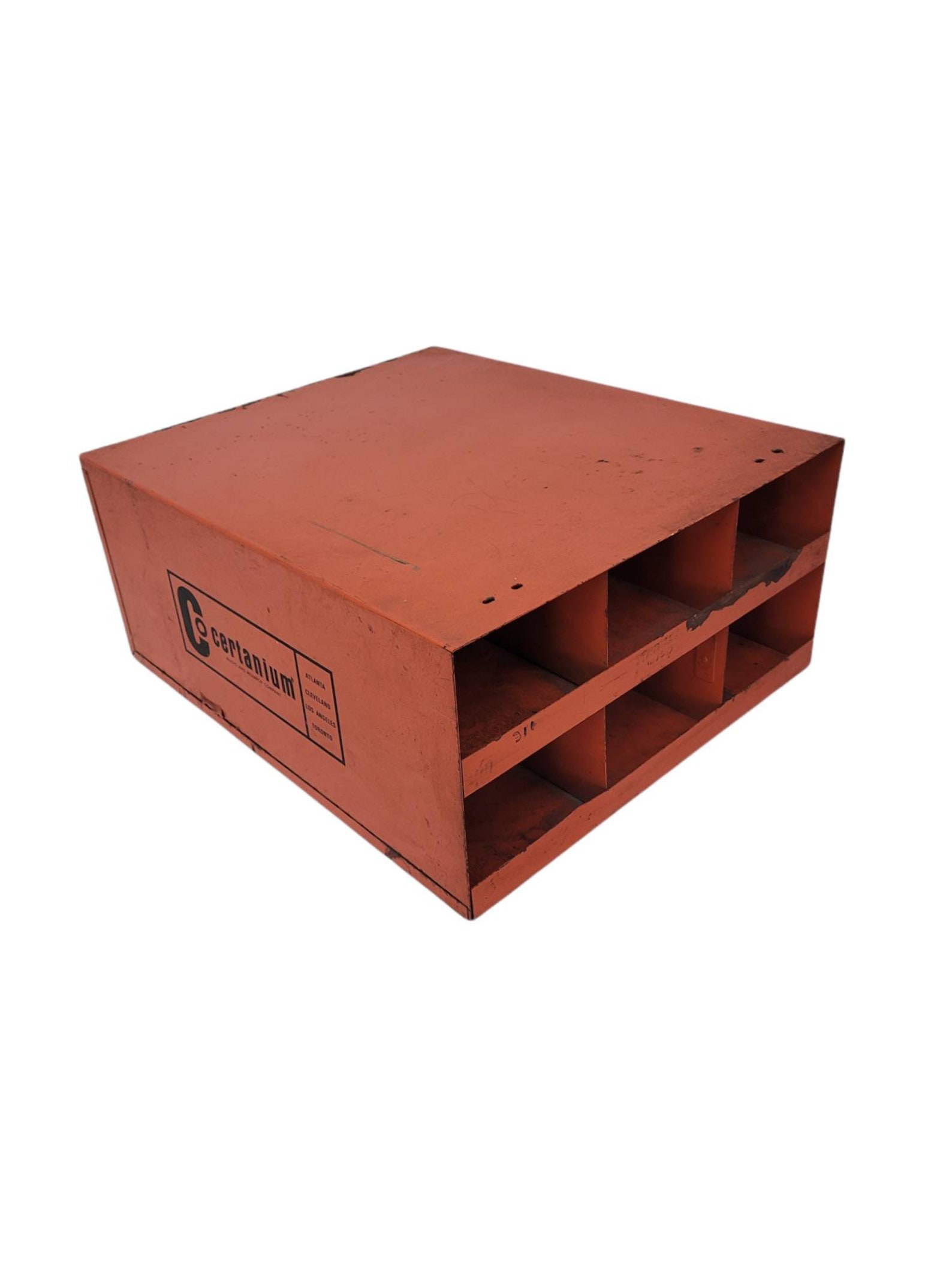 Vintage Certainium Metal Shelf Benchtop Storage Box Etsy