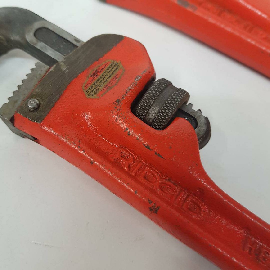Ridgid Pipe Wrench Adjustable Heavy Duty Pair of Plumbers Etsy